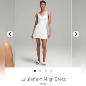 Lululemon Align Dress White size 8